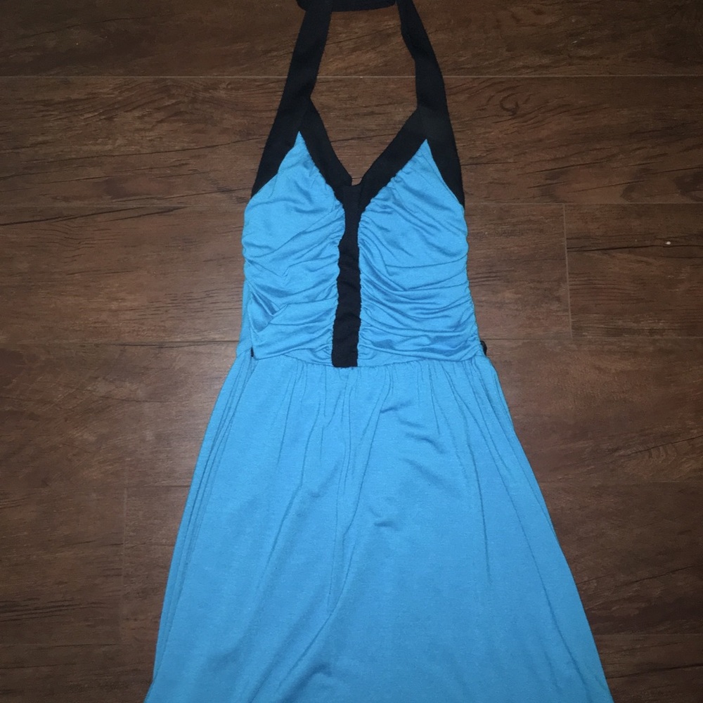 Blue Halter Dress